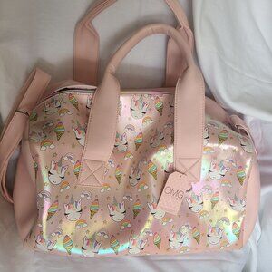 OMG! Accessories Miss Gwen's Unicorn Metallic Duffle Bag